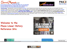 Tablet Screenshot of phaselinearhistory.stereomanuals.com